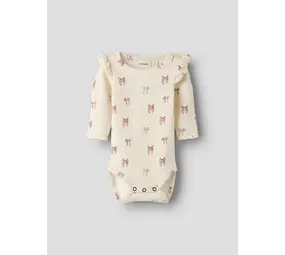 Lil ' Atelier Lil ' Atelier | NBFGAVO EKO LS SLIM BODY LIL NOOS | Turtledove BOW