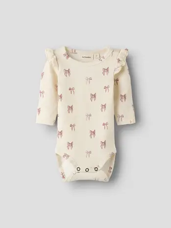 Lil ' Atelier Lil ' Atelier | NBFGAVO EKO LS SLIM BODY LIL NOOS | Turtledove BOW