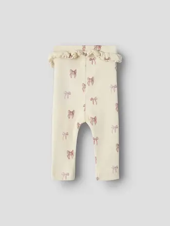 Lil ' Atelier Lil ' Atelier | NBFGAVO EFI SLIM LEGGING LIL NOOS | Turtledove BOW