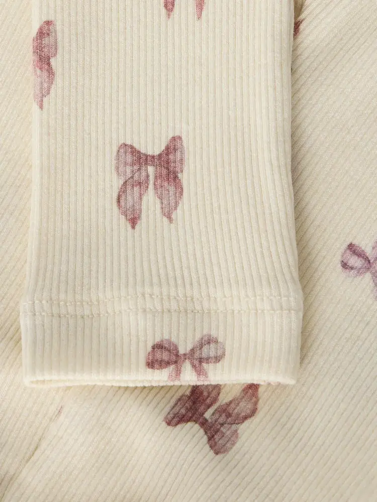 Lil ' Atelier Lil ' Atelier | NBFGAVO EFI SLIM LEGGING LIL NOOS | Turtledove BOW