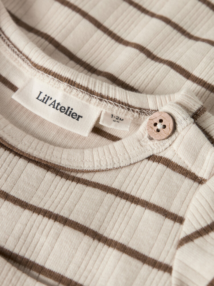 Lil ' Atelier Lil ' Atelier | NBMKABY LS SLIM BODY LIL | Turtledove KANGAROO