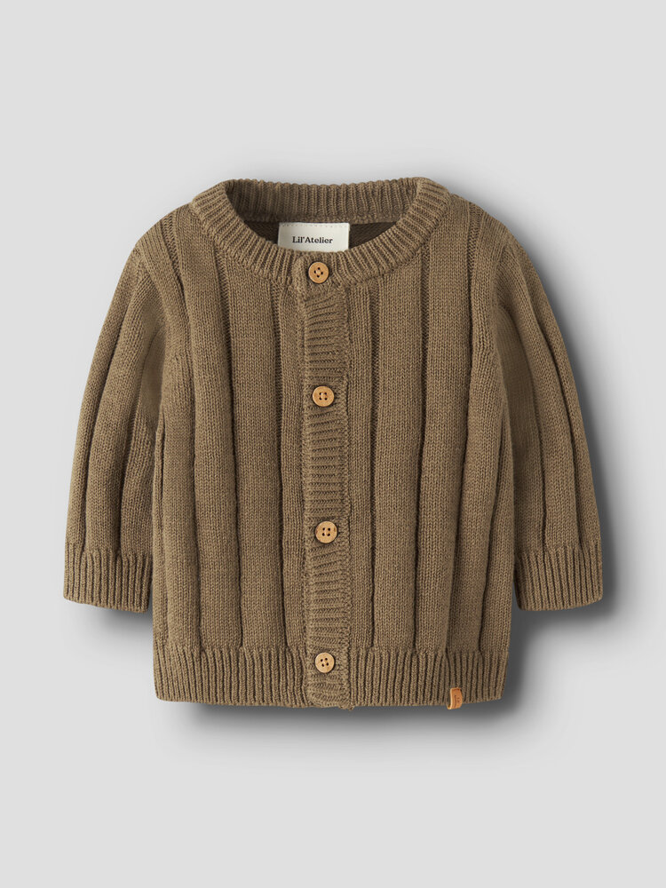 Lil ' Atelier Lil ' Atelier | NBMLOMON LS KNIT CARD LIL | Kangaroo