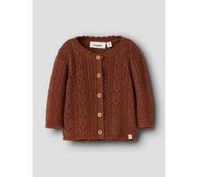 Lil ' Atelier Lil ' Atelier | NBFKAJSA KAS LS KNIT CARD LIL | Maple Syrup
