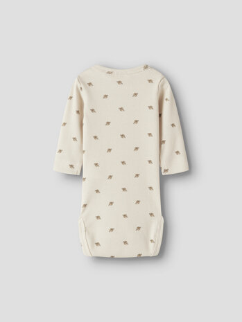 Lil ' Atelier Lil ' Atelier | NBMLAVO ENO LS SLIM BODY LIL | Turtledove PLANETS