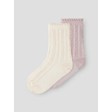 Lil ' Atelier Lil ' Atelier | NMFKENDRA 2P SOCK LIL | Turtledove HUSHED VIOLET
