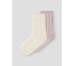 Lil ' Atelier Lil ' Atelier | NMFKENDRA 2P SOCK LIL | Turtledove HUSHED VIOLET