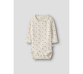 Lil ' Atelier Lil ' Atelier | NBFLAGO MAU LS SLIM BODY LIL | Turtledove BLUE FLOWER