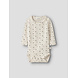 Lil ' Atelier Lil ' Atelier | NBFLAGO MAU LS SLIM BODY LIL | Turtledove BLUE FLOWER