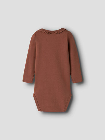 Lil ' Atelier Lil ' Atelier | NBFLAYO SUP LS SLIM BODY SOLID LIL | Maple Syrup