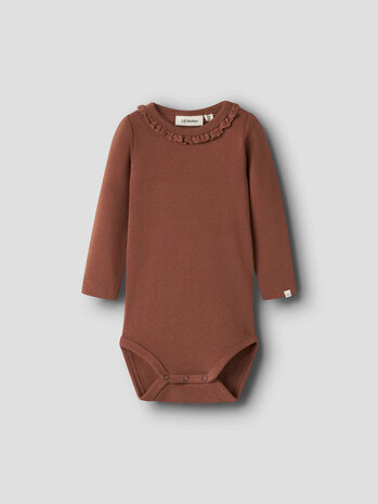 Lil ' Atelier Lil ' Atelier | NBFLAYO SUP LS SLIM BODY SOLID LIL | Maple Syrup