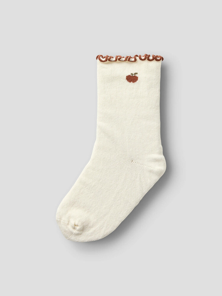 Lil ' Atelier Lil ' Atelier | NMFFIDUCIA SOCK LIL | Turtledove APPLE