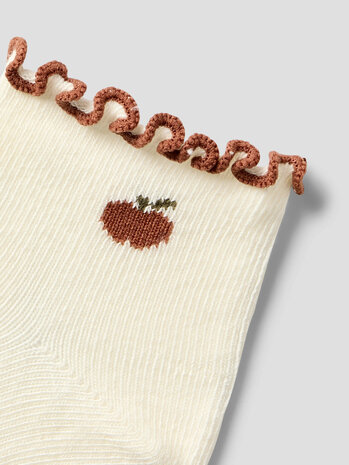 Lil ' Atelier Lil ' Atelier | NBFFIDUCIA SOCK LIL | Turtledove APPLE