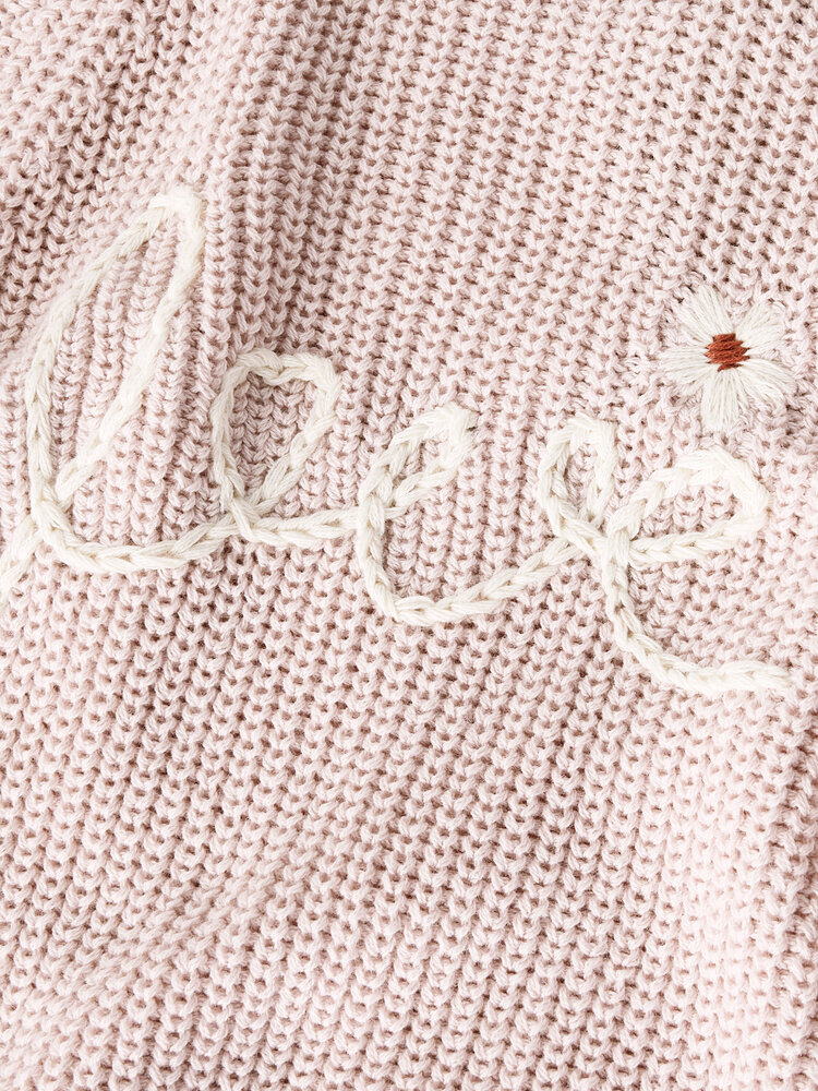 Lil ' Atelier Lil ' Atelier | NMFEMLEN EMB KNIT LIL | Hushed Violet
