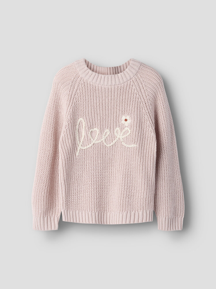 Lil ' Atelier Lil ' Atelier | NMFEMLEN EMB KNIT LIL | Hushed Violet