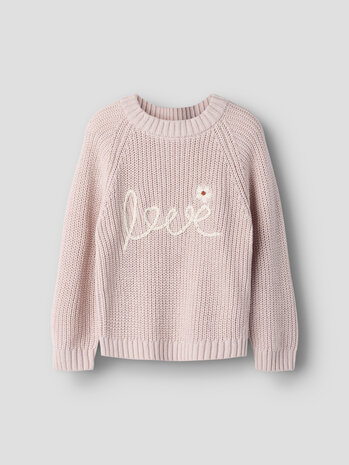 Lil ' Atelier Lil ' Atelier | NMFEMLEN EMB KNIT LIL | Hushed Violet