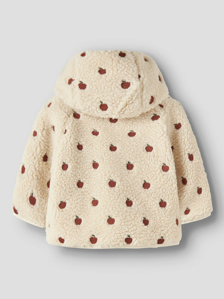 Lil ' Atelier Lil ' Atelier | NBFNALO SIA LOOSE SHERPA JACKET LIL | Turtledove APPLES