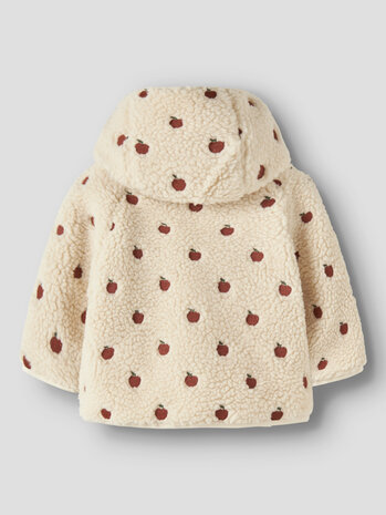 Lil ' Atelier Lil ' Atelier | NBFNALO SIA LOOSE SHERPA JACKET LIL | Turtledove APPLES