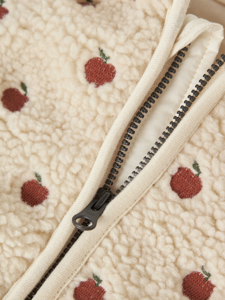 Lil ' Atelier Lil ' Atelier | NBFNALO SIA LOOSE SHERPA JACKET LIL | Turtledove APPLES