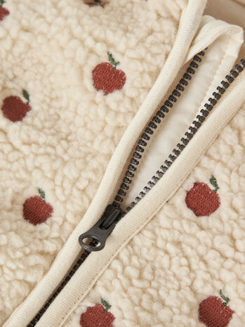 Lil ' Atelier Lil ' Atelier | NBFNALO SIA LOOSE SHERPA JACKET LIL | Turtledove APPLES