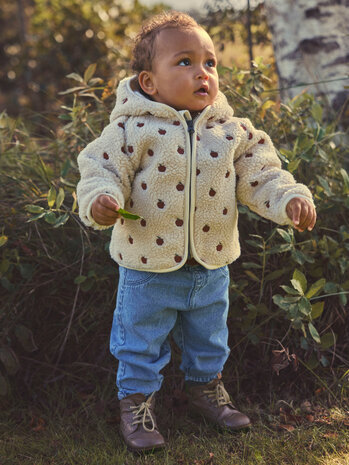 Lil ' Atelier Lil ' Atelier | NBFNALO SIA LOOSE SHERPA JACKET LIL | Turtledove APPLES