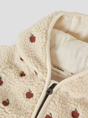 Lil ' Atelier Lil ' Atelier | NBFNALO SIA LOOSE SHERPA JACKET LIL | Turtledove APPLES