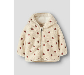 Lil ' Atelier Lil ' Atelier | NBFNALO SIA LOOSE SHERPA JACKET LIL | Turtledove APPLES