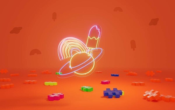Plus Plus Plus - Plus | Neon 600 stuks