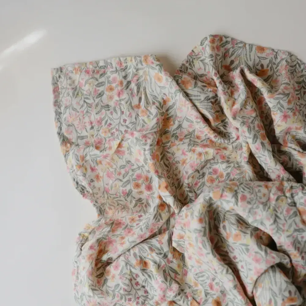 Mushie Mushie | Hydrofiele Doek Swaddle 120 x 120 | Pastel Blooms