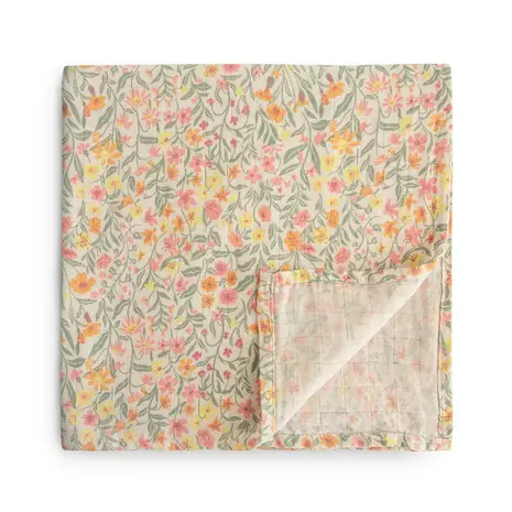 Mushie Mushie | Hydrofiele Doek Swaddle 120 x 120 | Pastel Blooms