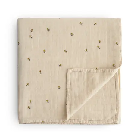 Mushie Mushie | Hydrofiele Doek Swaddle 120 x 120 | Bees