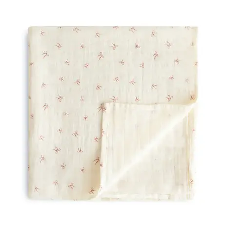 Mushie Mushie | Hydrofiele Doek Swaddle 120 x 120 | Bows