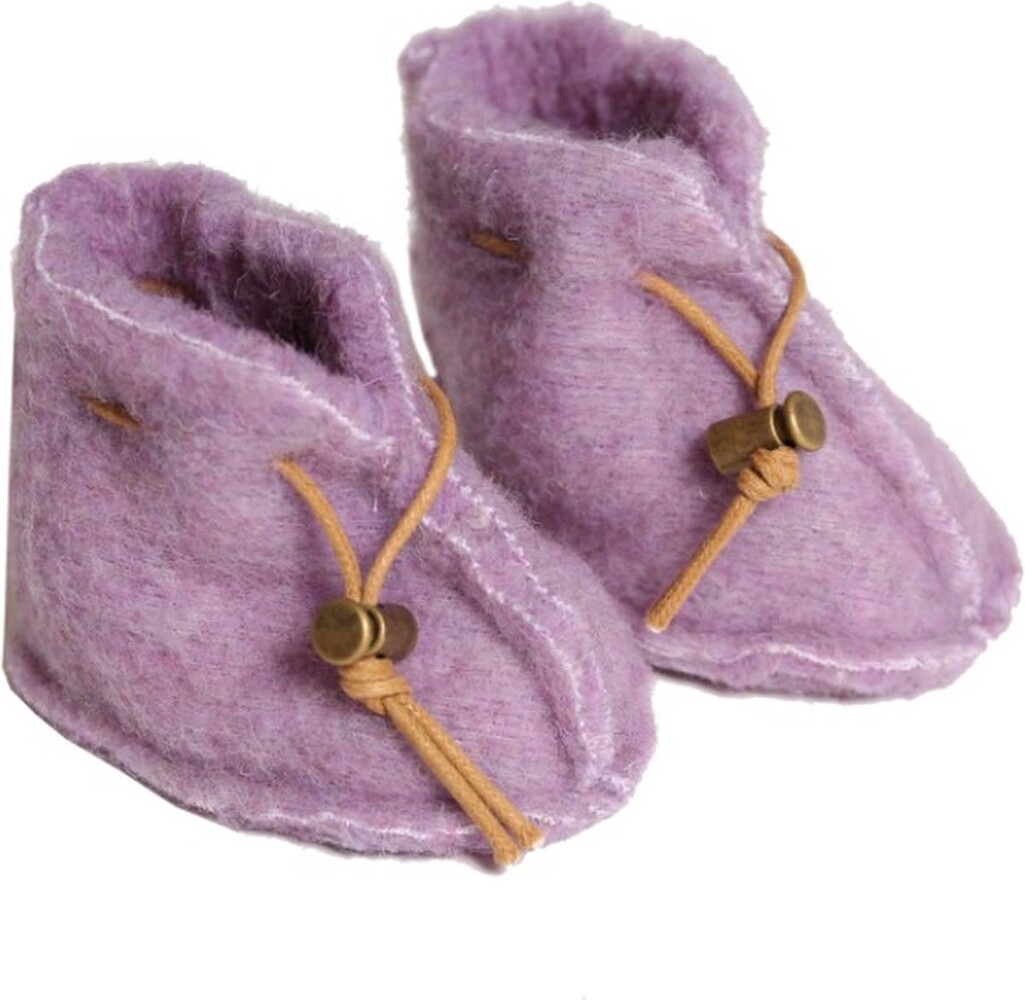 Alwero Alwero | Babyslofjes Emo Wol | Lila maat S 0-6 mnd