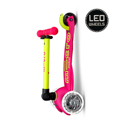 Micro Step Micro Step | Mini inklapbaar LED roze/geel