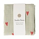 Studio Noos Studio Noos | Swaddle Print Medium | Green hearts