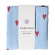 Studio Noos Studio Noos | Swaddle Print Large | Light blue hearts