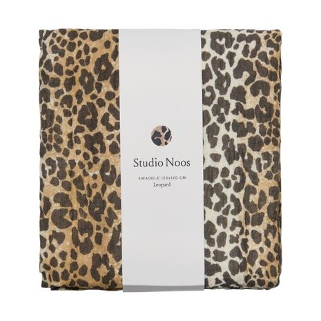 Studio Noos Studio Noos | Swaddle Print Medium | Leopard