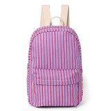 Studio Noos Studio Noos | Poplin Midi Backpack Raspberry Striped Studio Noos Studio Noos | Poplin Midi Backpack Raspberry Striped