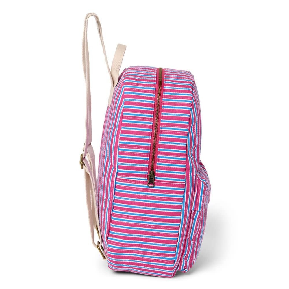 Studio Noos Studio Noos | Poplin Midi Backpack Raspberry Striped