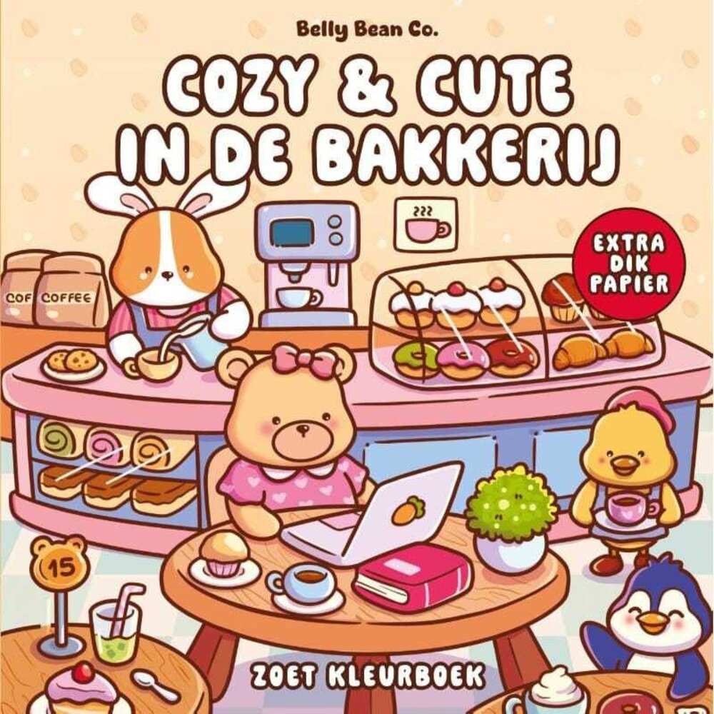 Boeken Cozy& Amp  kleurboek | Cute in de bakkerij
