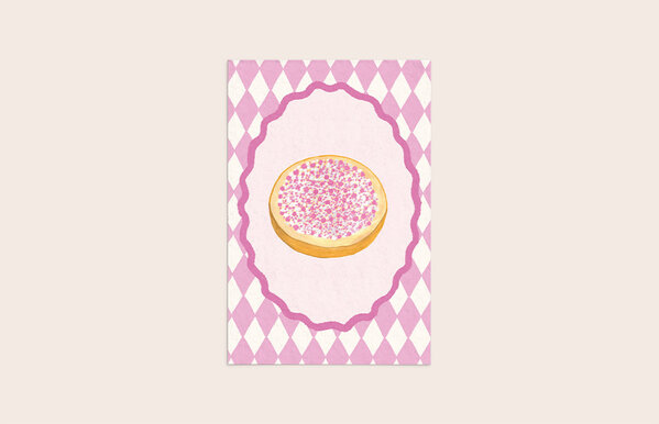 Fritsy Fritsy | kaart | Beschuit met muisjes roze