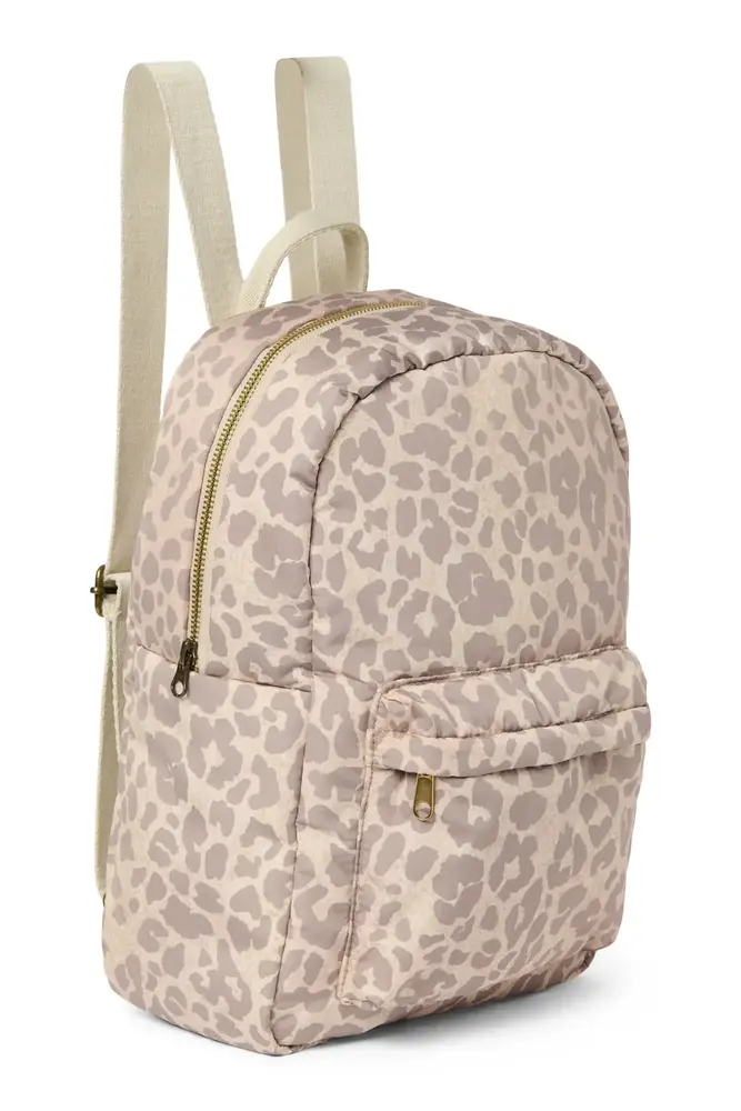 Studio Noos Studio Noos | Puffy Midi backpack | Beige leopard