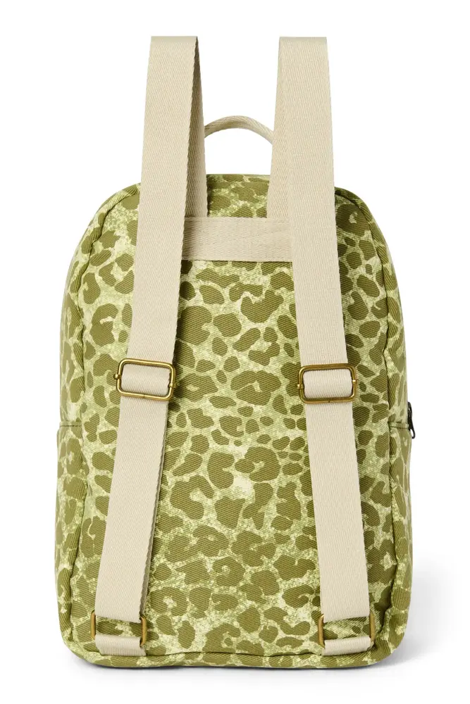 Studio Noos Studio Noos | Cotton Midi backpack | Green leopard