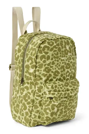 Studio Noos Studio Noos | Cotton Midi backpack | Green leopard