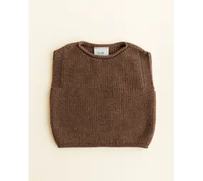 Hvid Hvid | Vest Harvey | Mocha 6-12M