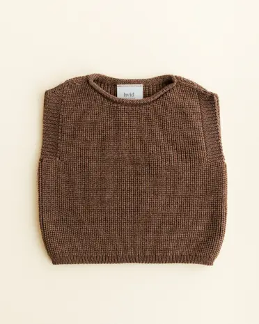 Hvid Hvid | Vest Harvey | Mocha 6-12M