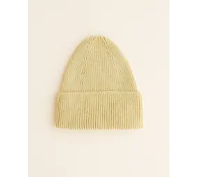 Hvid Hvid | Beanie Fonzie Newborn | Light Yellow Hvid Hvid | Beanie Fonzie Newborn | Light Yellow
