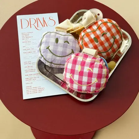 Atelier Pomme Atelier Pomme | Pacifier Cloth | Pomme | Checked Lila