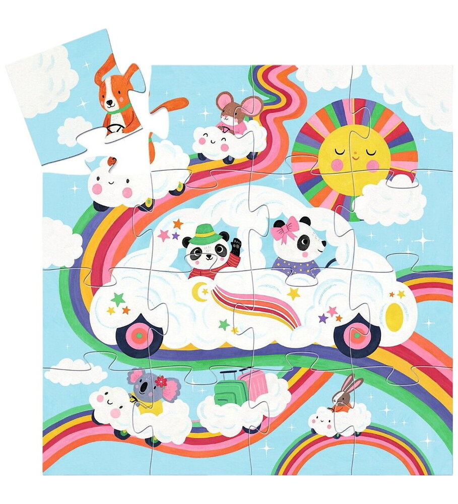 Djeco Djeco | Puzzel | Cloud Car (16 st)