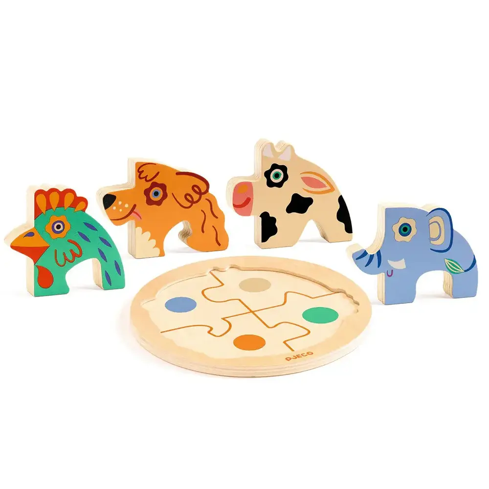 Djeco Djeco | Houten Puzzel Rondo | Hond