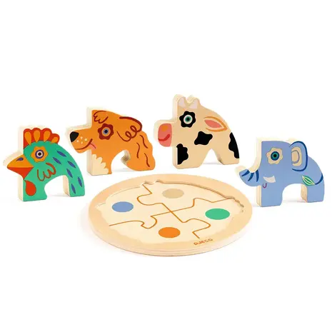 Djeco Djeco | Houten Puzzel Rondo | Hond